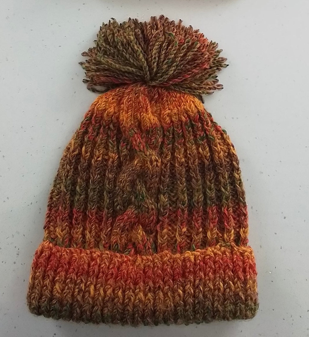 Hand-Knitted Hat – Autumnal