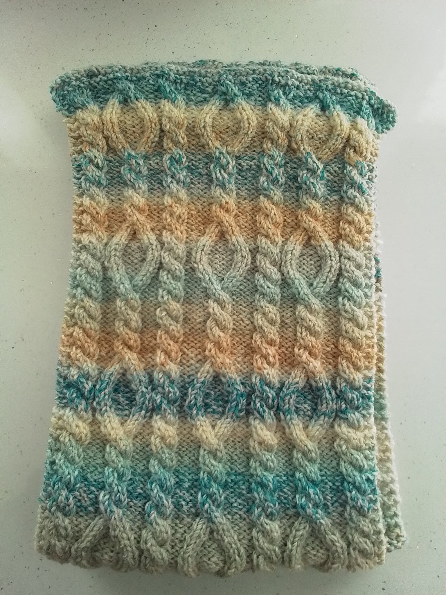 Aran Scarf – Stripes