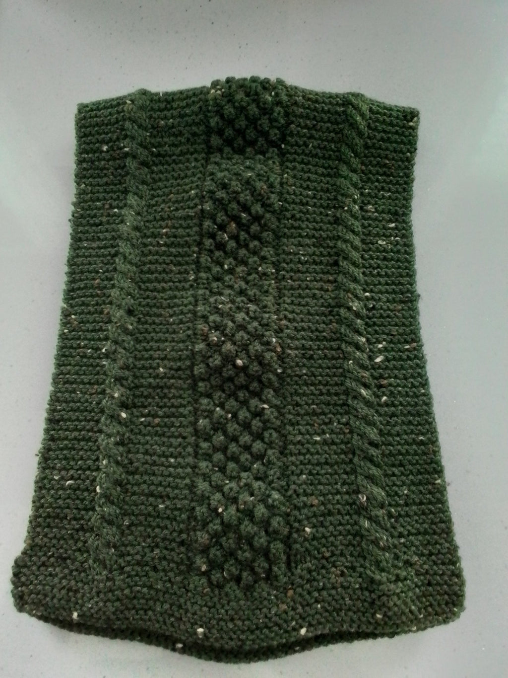 Aran Scarf – Forest Green