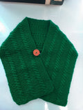 Aran Shoulder Wrap – Green