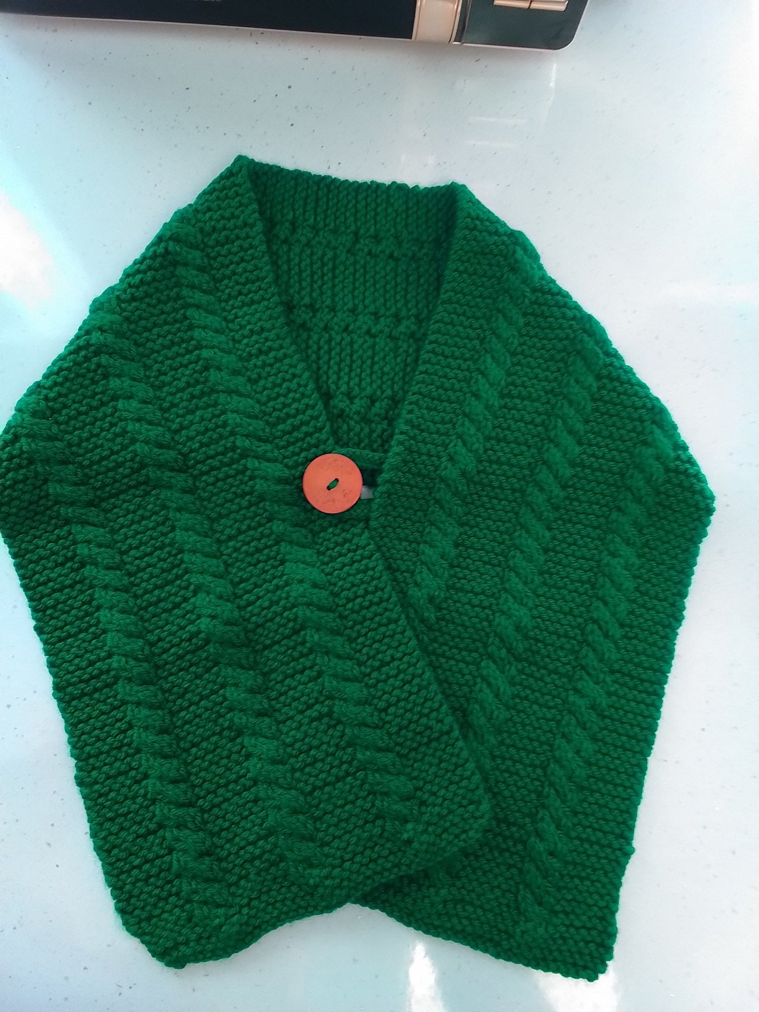 Aran Shoulder Wrap – Green