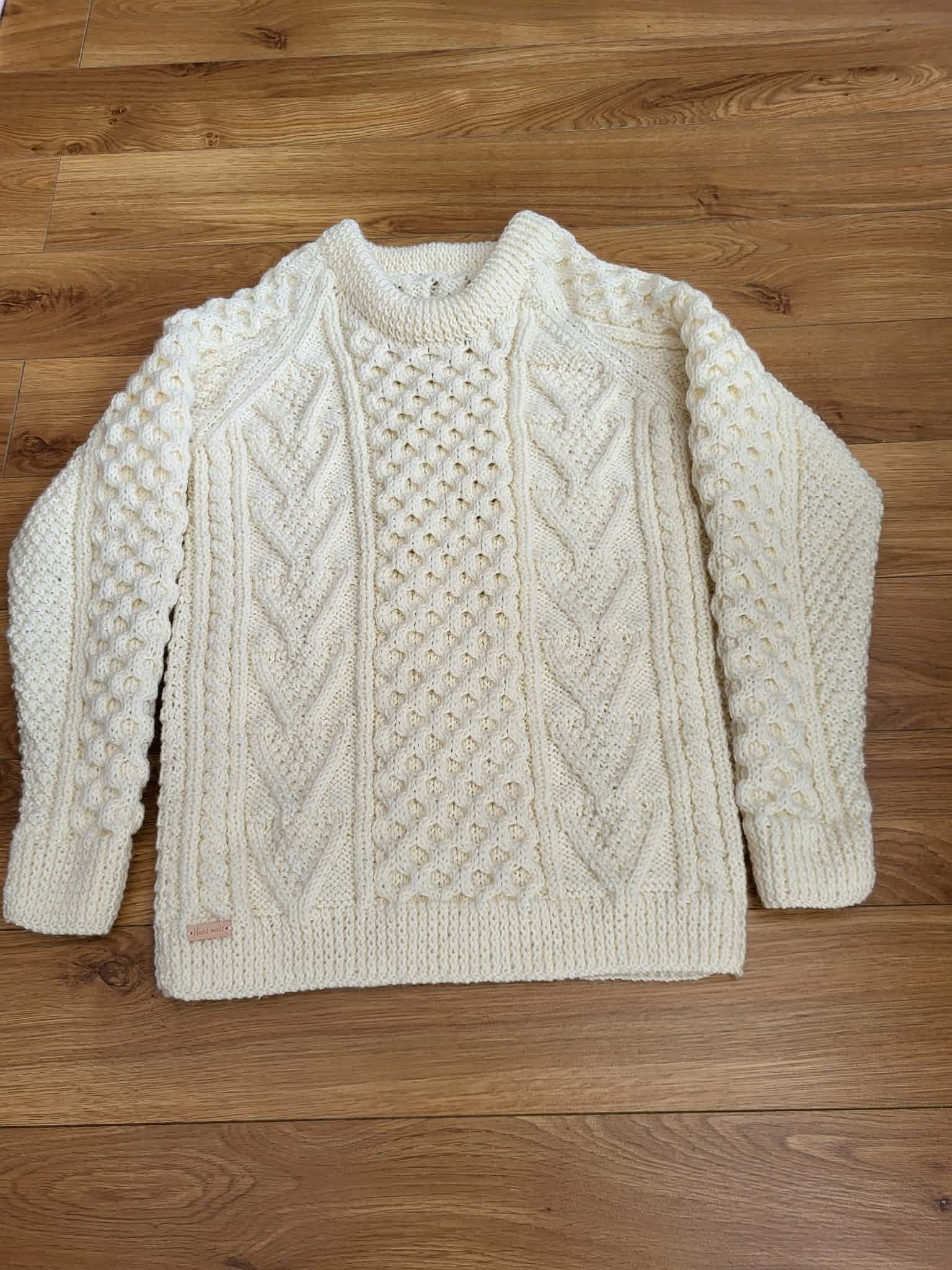 Men’s Aran knitted jumper