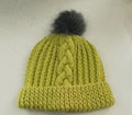 Hand-Knitted Hat – Lime Green