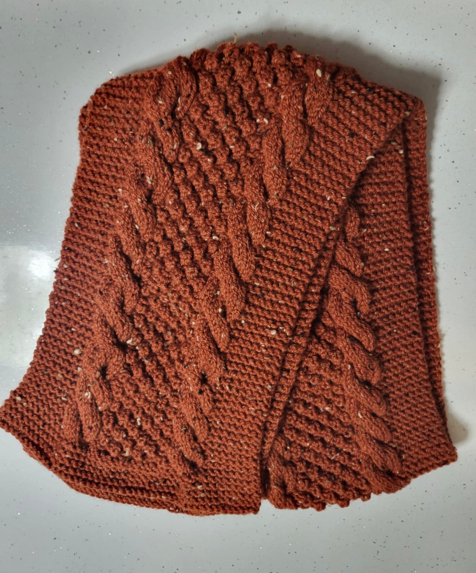 Aran Scarf – Rust