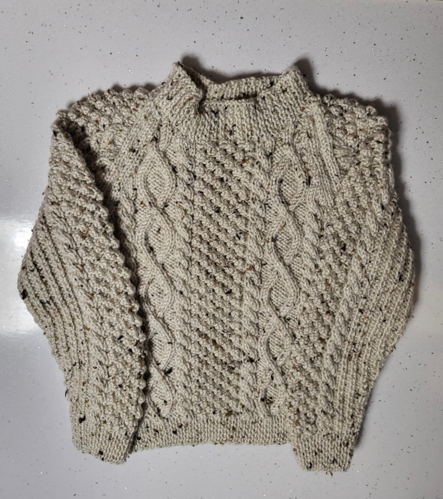 Cream Child’s Aran jumper