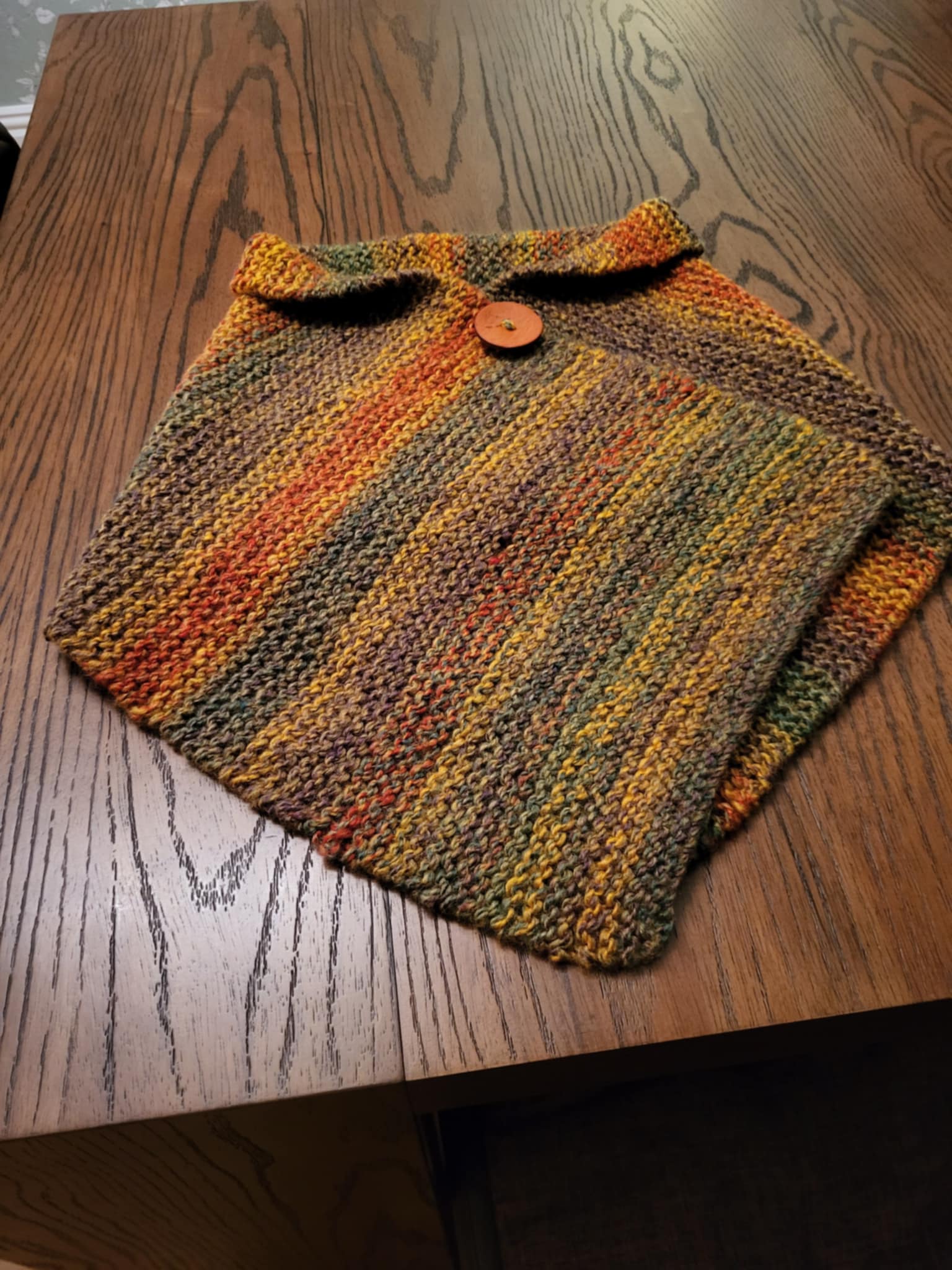 Aran Shoulder Wrap – Autumnal